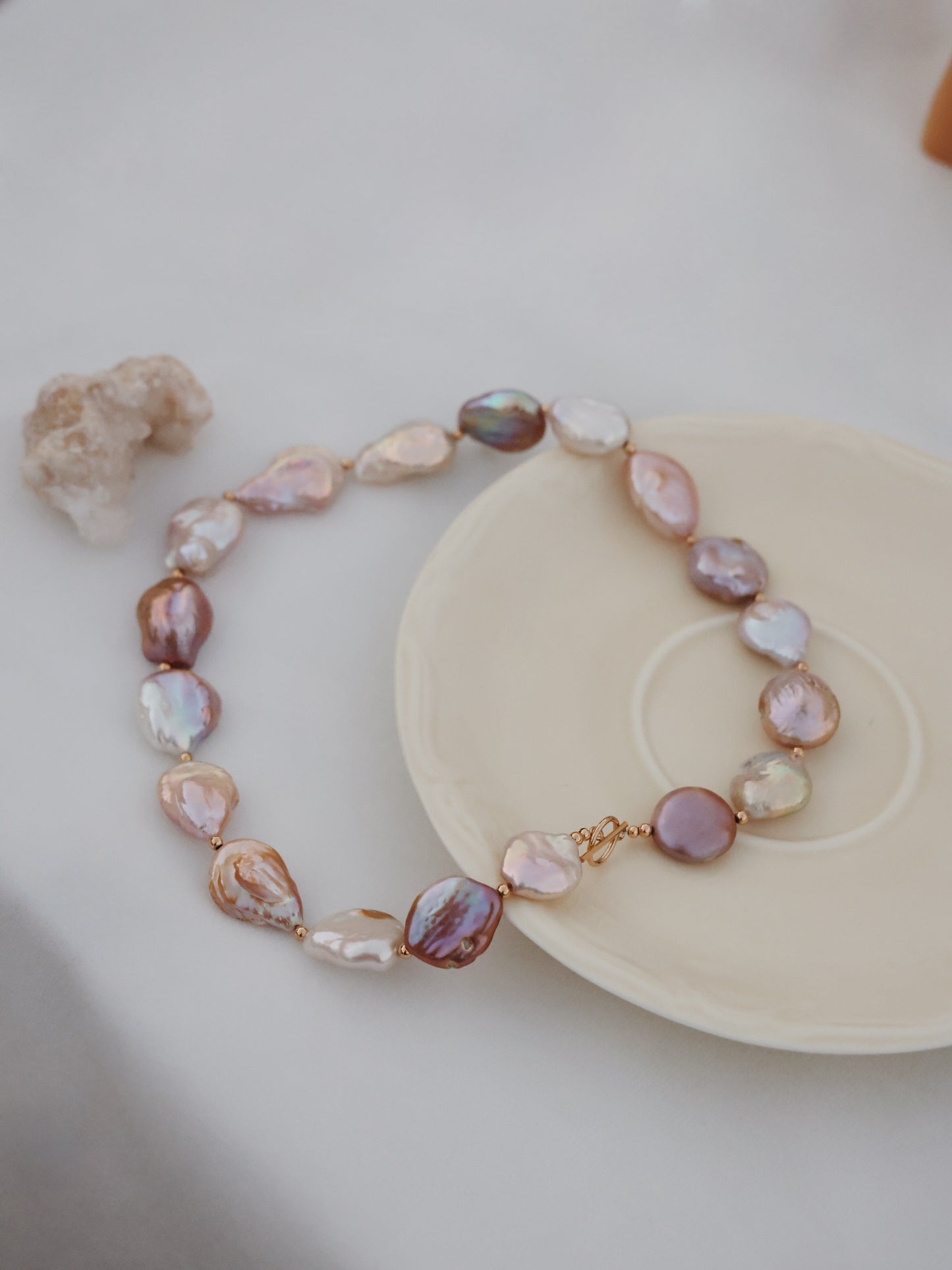 Elegance Baroque Pearl Necklace