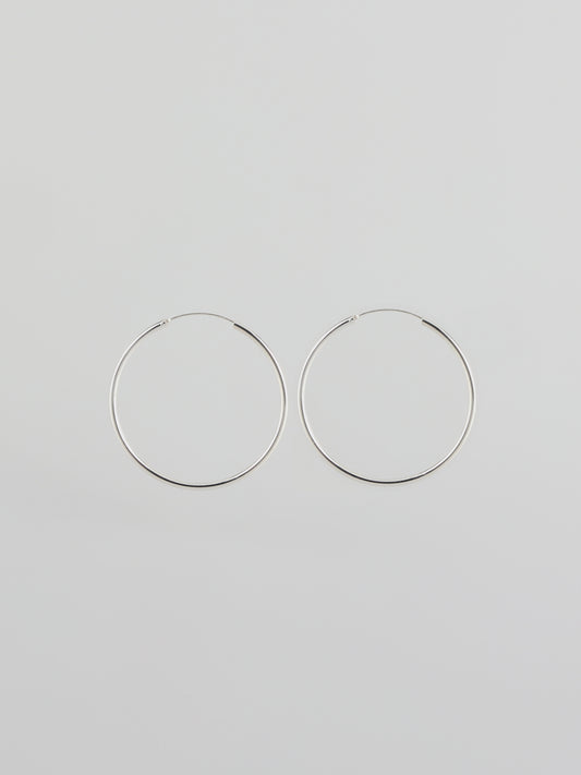 Small Hoop Earring in Sliver