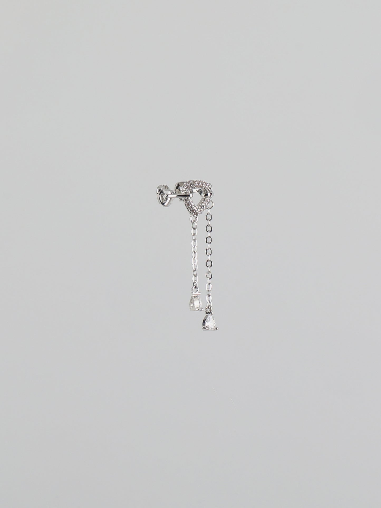 Triangle Diamond Drops Earcuff