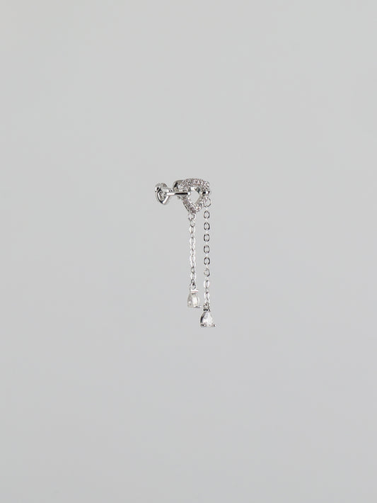 Triangle Diamond Drops Earcuff