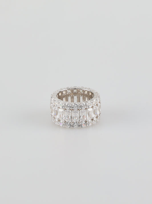 Trilogy of Stars Zirconia Wrap Ring