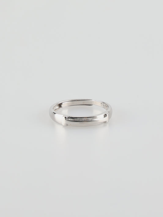 Sliver H Design Ring